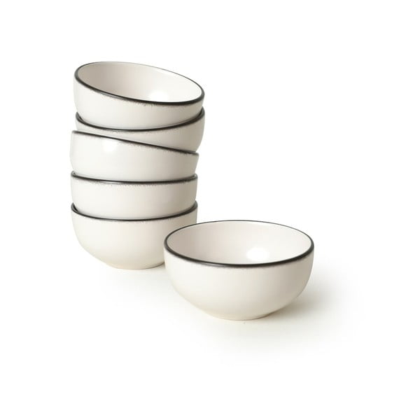 Бели керамични купички в комплект 6 бр. – Hermia