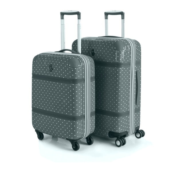 Sada 2 šedých cestovních kufrů na kolečkách Arsamar Howard