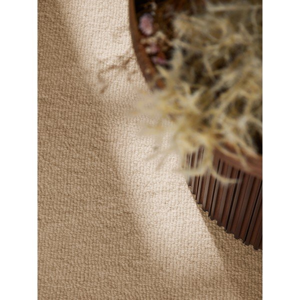 Ръчно изработен вълнен кръгъл килим в естествен цвят ø 200 cm Puristic Knots – Elle Decoration-image-3