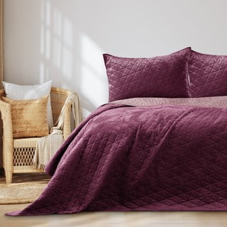 Тъмнорозово капитонирано покривало за легло 170x210 cm Laila – AmeliaHome