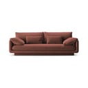 Розов кадифен диван 220 cm Torino – Micadoni 