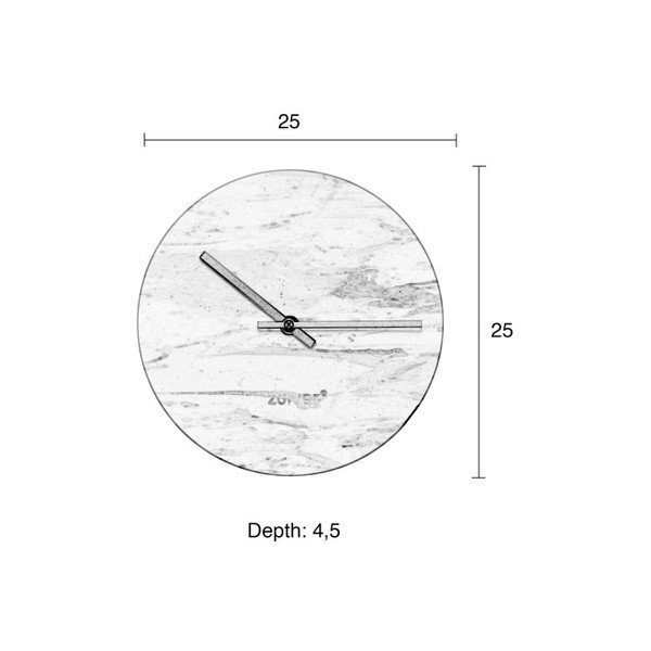 Зелен мраморен часовник Zuiver Marble Time-image-1
