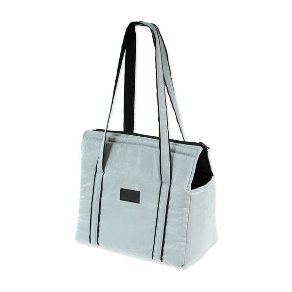 Светлосива чанта за транспортиране за куче Dog Fantasy Platinum – Plaček Pet Products