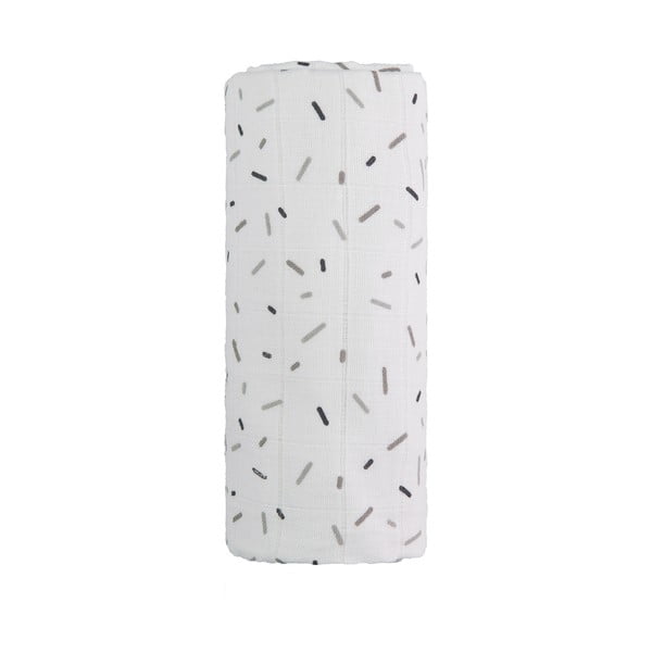 Памучна бебешка кърпа Tetra Grey Lines, 120 x 120 cm Tetra Grey lines - T-TOMI