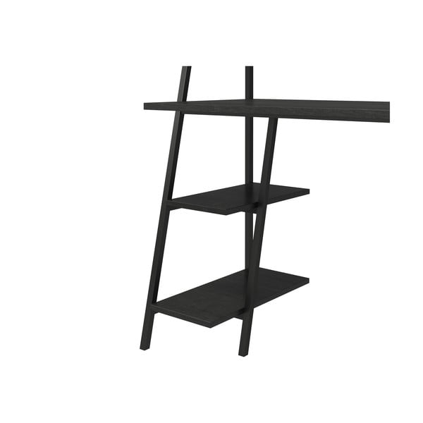 Стенна работна маса с дъбов плот 51x111 cm Bushwick – Novogratz-image-3