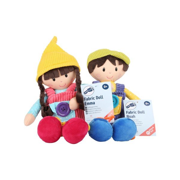 Комплект от 2 детски парцалени кукли Ноа и Ема - Legler-image-1