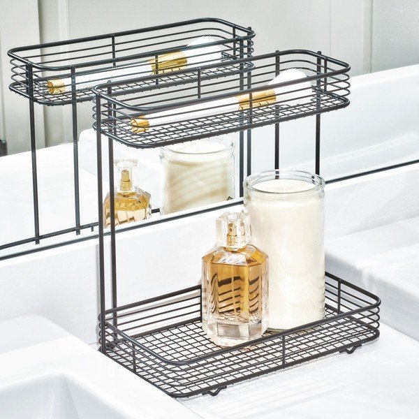 Черна двуетажна стойка Vienna - iDesign-image-1