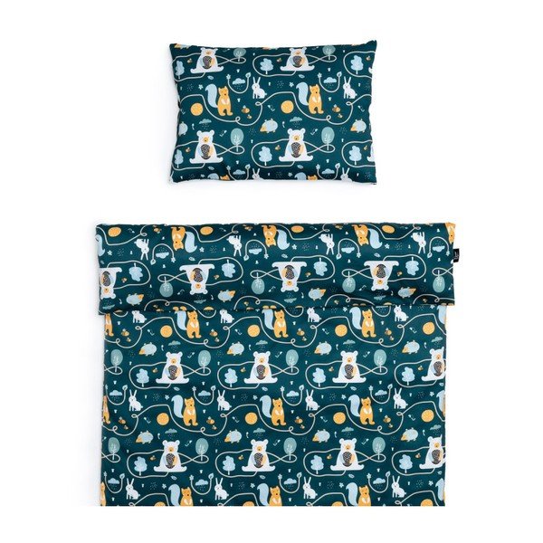 Памучно спално бельо за детско легло 135x100 cm Animal Friends - ESECO-image-1