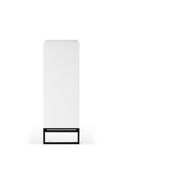 Бял висок скрин 49x125 cm Mara - TemaHome