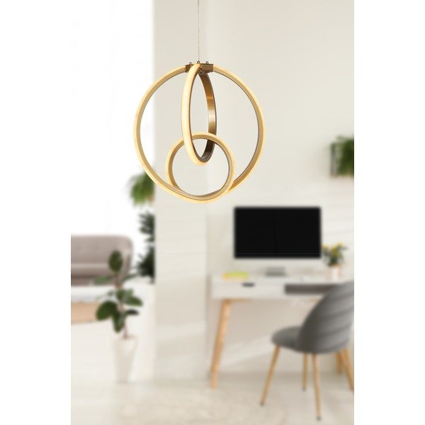 Метално LED висящо осветително тяло в бронзов цвят ø 28,5 cm Neo – Squid Lighting-image-1