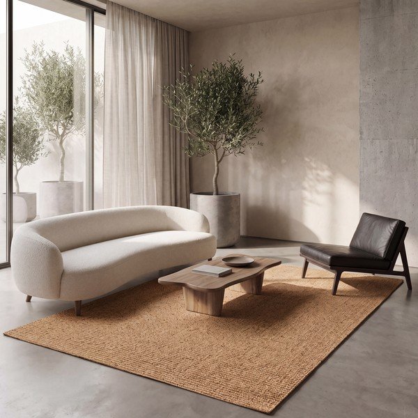 Килим в естествен цвят 80x150 cm Lumen Liso – Universal-image-1