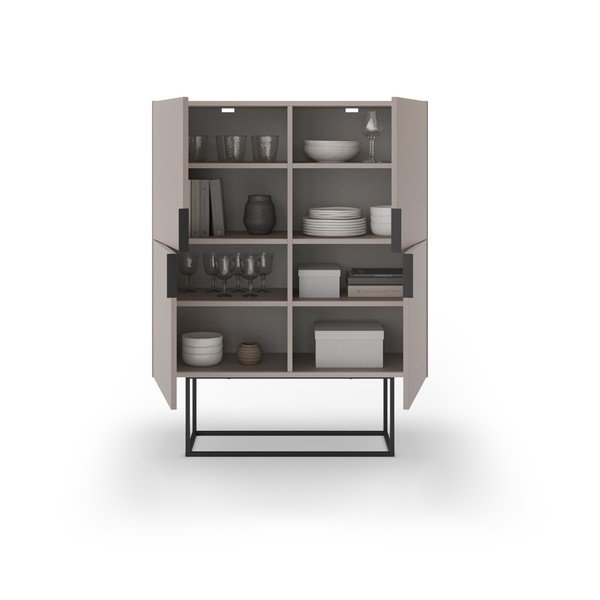 Сиво-бежово шкафче 100x130 cm Titan – Marckeric-image-2