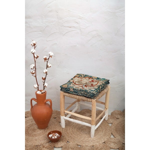 Възглавница за сядане с лен , 37 x 37 cm Honeysuckle - Tierra Bella-image-1