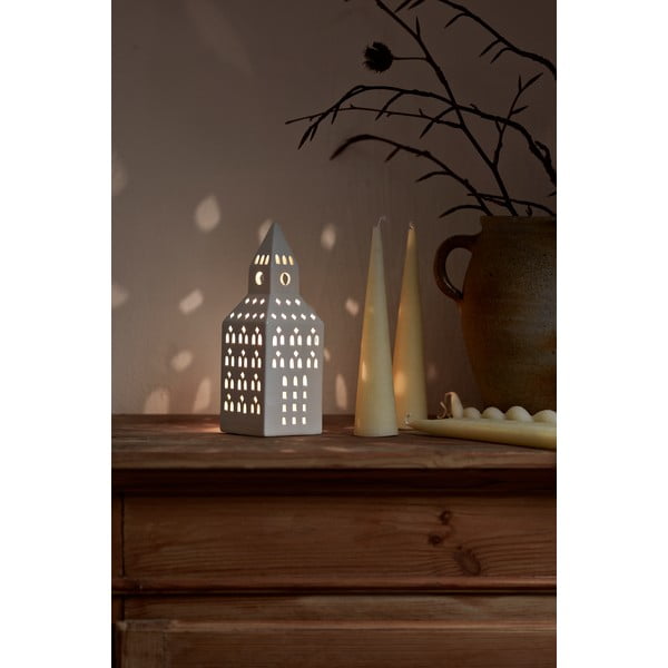 Керамичен свещник за чаена свещ Urbania Lighthouse Church Tower – Kähler Design-image-2
