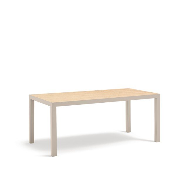 Трапезна маса с дъбова дървена плоскост 75x180 cm Alma – Teulat-image-2