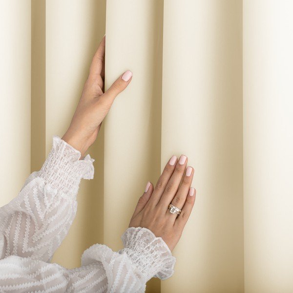 Dimout перде в цвят слонова кост 140x250 cm Carli – Restilo-image-2