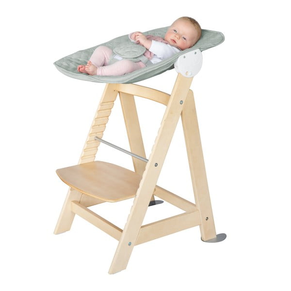 Стол за хранене в светлозелен и естествен цвят Style Born Up 2in1 – Roba-image-2