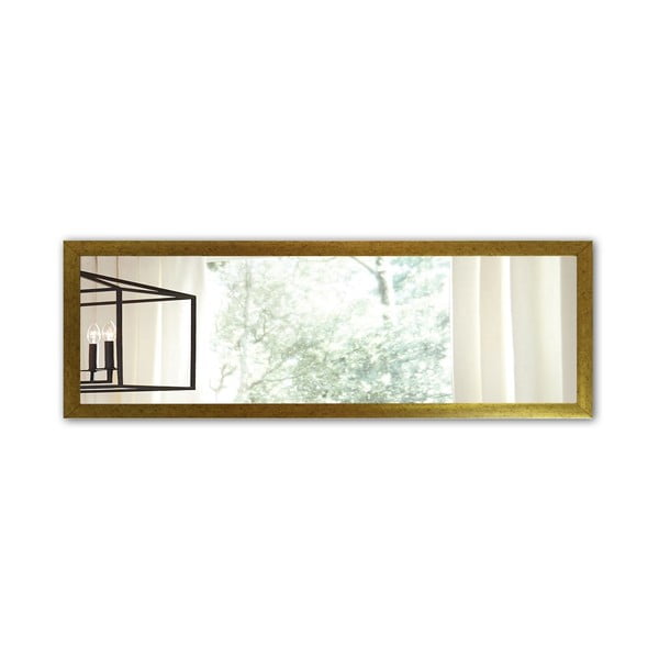 Стенно огледало с рамка в златисто, 105 x 40 cm - Oyo Concept