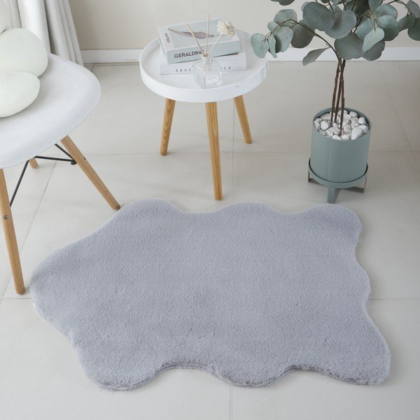 Светлосива синтетична кожа 60x90 cm Caty – Ayyildiz Carpets-image-3