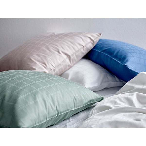 Светлозелено дамасково спално бельо за единично легло 140x200 cm Clear - Södahl-image-1