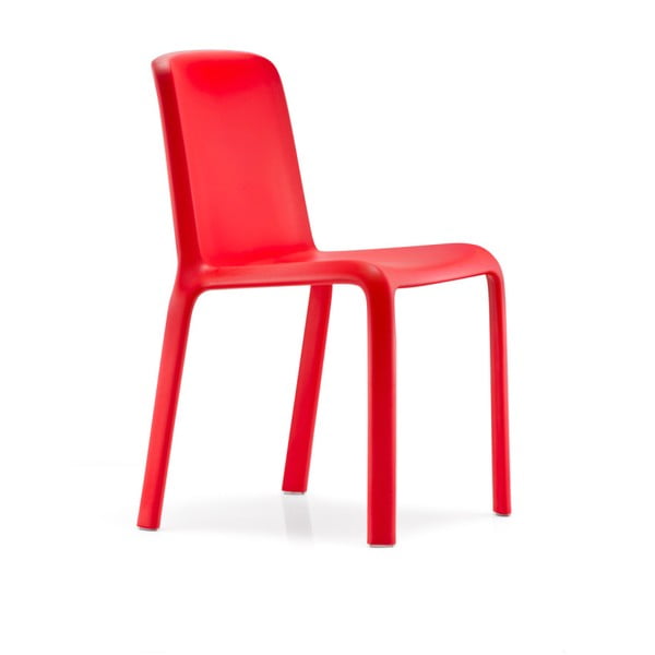 Červená židle Pedrali Snow