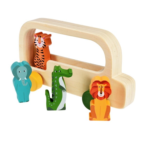 Дървен автобус Colourful Creatures - Rex London-image-1