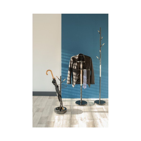 Черен ням носач с дървени детайли Fushion - Leitmotiv-image-1