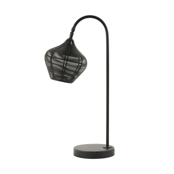 Черна настолна лампа (височина 61 cm) Alvaro - Light & Living