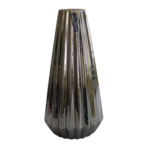 Stříbrná váza Shine, 25 cm