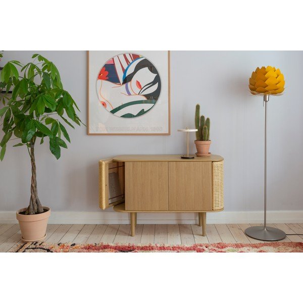 Нисък скрин с дъбов декор в естествен цвят 109x75 cm Treasures - UMAGE-image-1