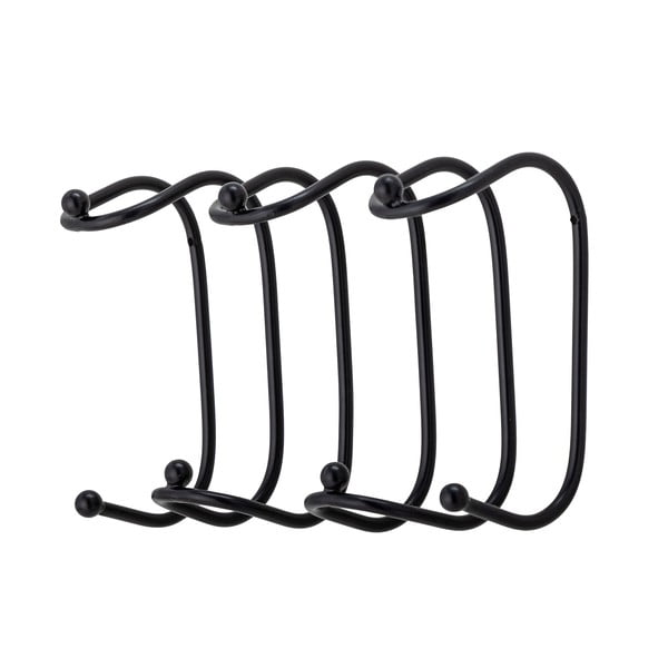 Черна метална стенна закачалка Maltha – Bloomingville-image-1