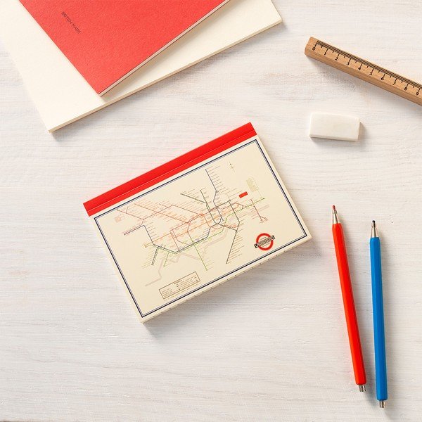 Тетрадка 60 стр. A6 Heritage Tube Map – Rex London-image-1