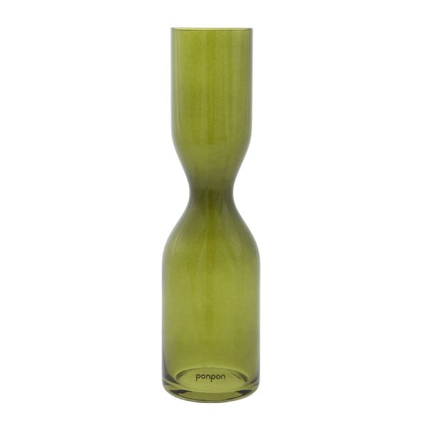 Váza Pinch 36 cm, zelená