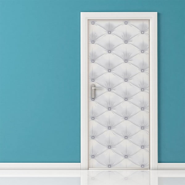 Самозалепващ се стикер за врати Бяла подплатена врата, 83 x 204 cm - Ambiance
