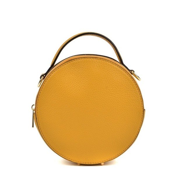 Жълт кожен портфейл Pargo - Isabella Rhea-image-1