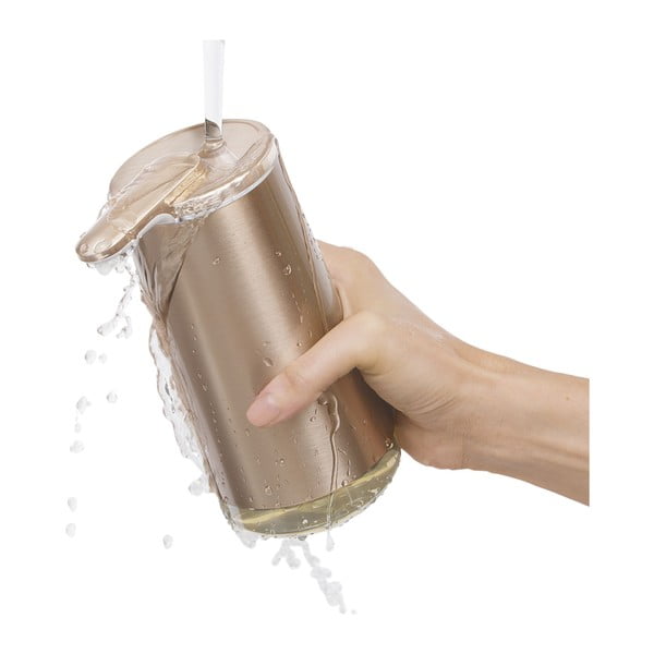 Автоматичен стоманен дозатор за сапун в златист цвят 266 ml - simplehuman-image-2