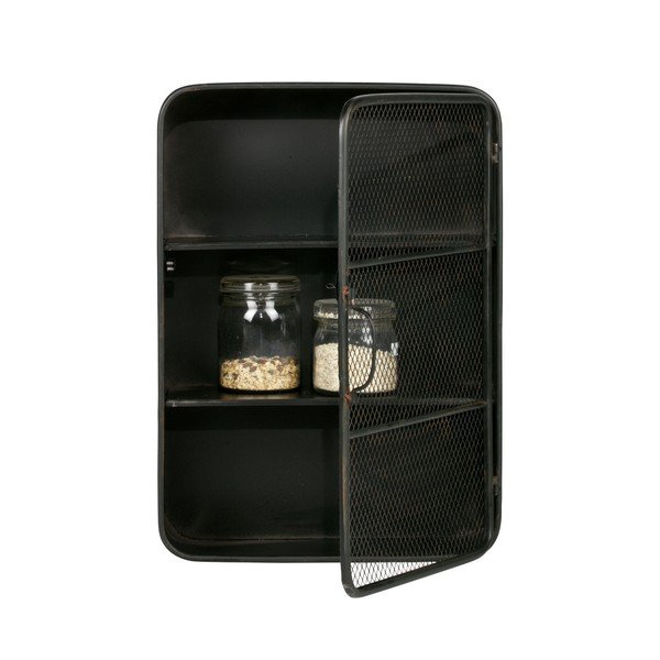 Černá nástěnná skříňka De Eekhoorn Nova-image-1