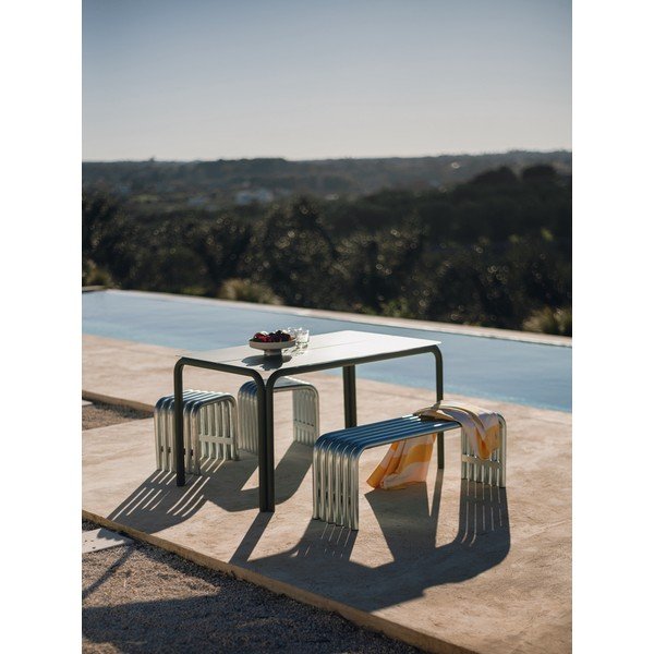 Градински стол метален в сребрист цвят Nokk – noo.ma-image-4