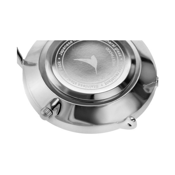 Dámské hodinky s bílým páskem z pravé kůže Emily Westwood Meeting-image-3