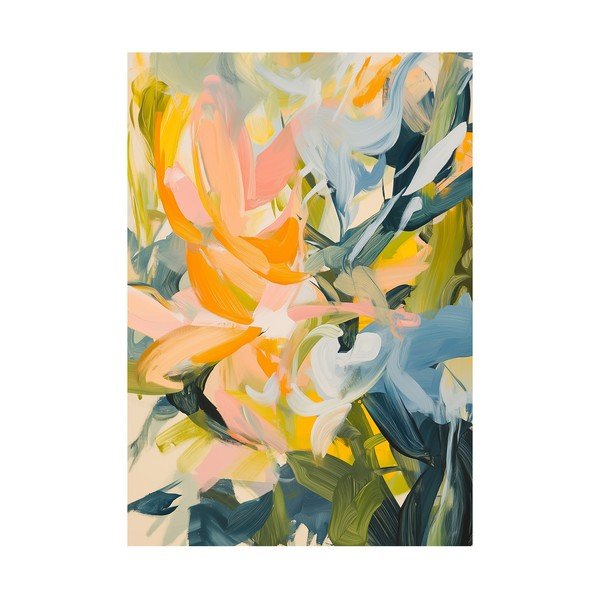 Печатна върху платно картина 70x100 cm Floral Gust – Styler