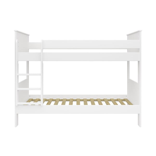 Бяло двуетажно легло за деца 90x200 cm Alba - Tvilum