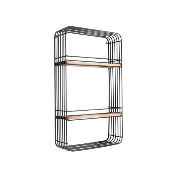 Черен стенен рафт Rectangle - Leitmotiv-image-2