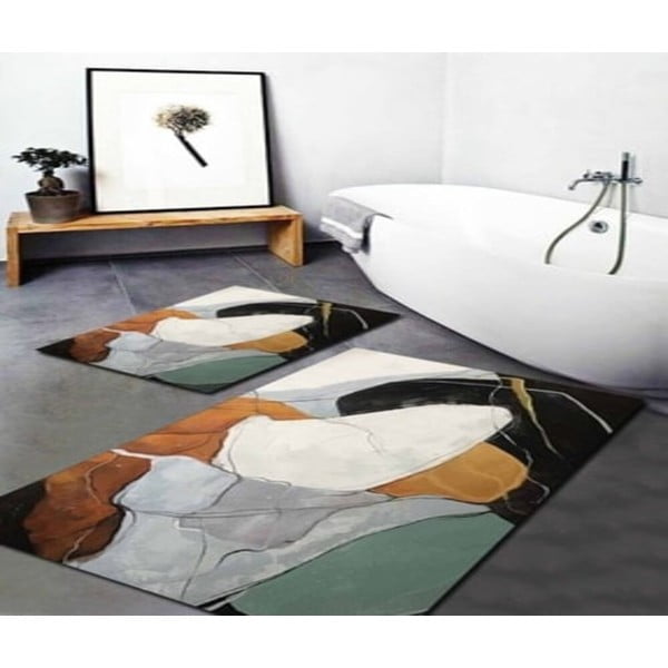 Килими за баня в комплект 2 бр. 60x100 cm Post Modern Art – Mila Home-image-1