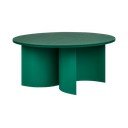 Зелена кръгла масичка за кафе с ясенов плот ø 95 cm Gavo – noo.ma