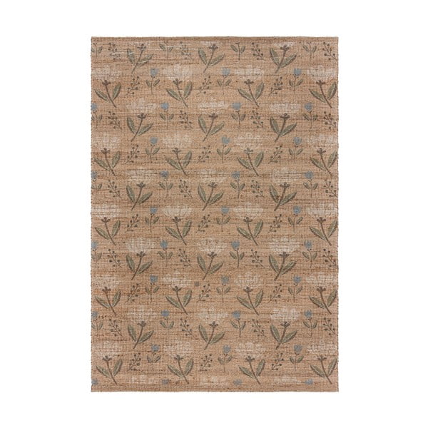 Ръчно изработен килим със смес от юта в естествен цвят 80x150 cm Arriana – Flair Rugs