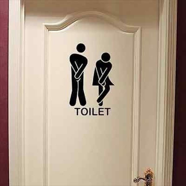 Декоративен стикер на вратата на тоалетната Тоалетна - Unknown