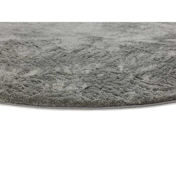 Антрацитен кръгъл килим ø 120 cm Roma Liso – Universal-image-2