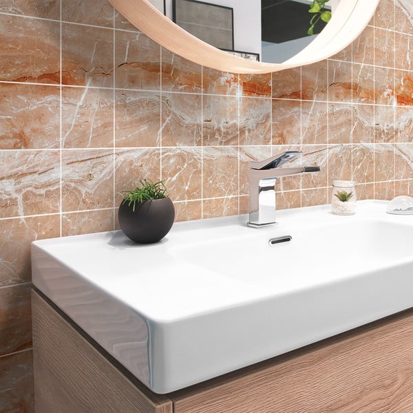 Комплект стикери за плочки 24 бр. 15x15 cm Marble Tiles Torino - Ambiance-image-1