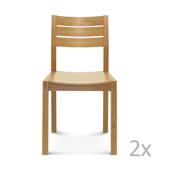 Sada 2 dřevěných židlí Fameg Kaja