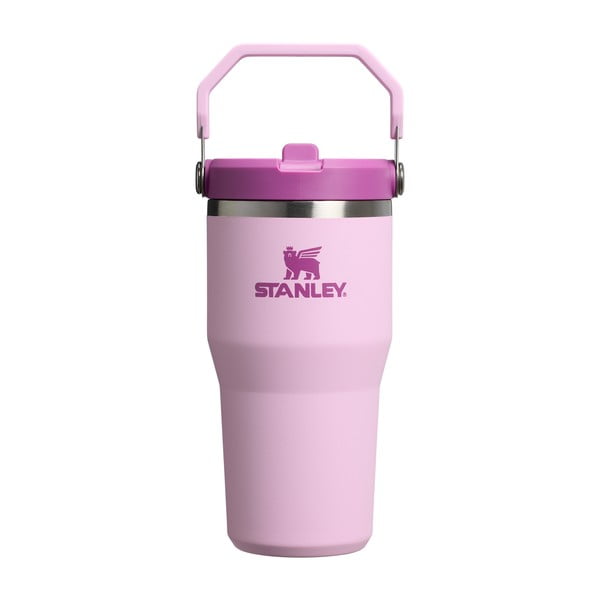 Розов термос от неръждаема стомана 600 ml IceFlow™ Flip Straw 2.0 Cherry Blossom – Stanley